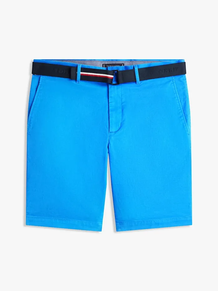 Shorts Bermuda Denton Tommy Hilfiger slim Fit in Twill Blu Elettrico art. MW0MW42349 C4U, foto 1 di 4