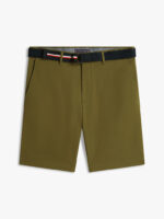 Shorts Bermuda Denton Tommy Hilfiger slim Fit in Twill Verde Militare art. MW0MW42349 MSX