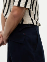 Shorts Bermuda Cargo Tommy Hilfiger in Twill di Cotone Blu art. MW0MW42350 DW5 - immagine 4