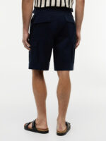 Shorts Bermuda Cargo Tommy Hilfiger in Twill di Cotone Blu art. MW0MW42350 DW5 - immagine 3