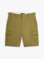 Shorts Bermuda Cargo Tommy Hilfiger in Twill di Cotone Verde art. MW0MW42350 MSX