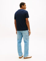 T-shirt regular fit in Jersey Uomo Tommy Hilfiger Blu scuro con Logo art. MW0MW42365 DW5 - immagine 2