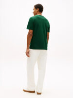 T-shirt regular fit in Jersey Uomo Tommy Hilfiger Verde con Logo art. MW0MW42365 MBN - immagine 3