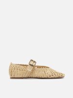 Ballerina Arezzo Ciara Ballet in Canapa Intrecciata Beige art. Ciara Ballet Gold