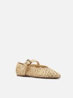Ballerina Arezzo Ciara Ballet in Canapa Intrecciata Beige art. Ciara Ballet Gold - immagine 2