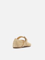 Ballerina Arezzo Ciara Ballet in Canapa Intrecciata Beige art. Ciara Ballet Gold - immagine 3