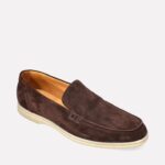 Mocassino Uomo Premiata Mille885 in Camoscio Marrone Art. Glasgow Velour Moka - immagine 2