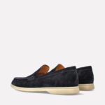 Mocassino Uomo Premiata Mille885 in Camoscio Blu Art. Glasgow Velour Deep Navy - immagine 5