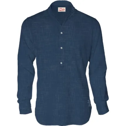 Camicia in Lino Uomo Mc2 Saint Barth Blu Navy art. Naxos Linen Blue Navy