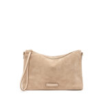 Pochette con Tracolla Media Gianni Chiarini In Camoscio Beige Nude art. Nora Pouch Nude
