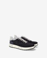 Sneakers Premiata Uomo in Camoscio Blu Traforata art. Nous 8289 - immagine 4