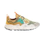 Sneakers Flower Mountain Uomo in Camoscio Beige e Nylon Verde art. Yamano 3 Unisex 3B46 GREY-TAUPE