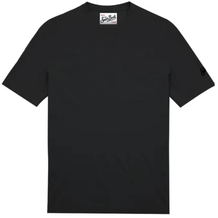 T-shirt in Crepe Cotton Mc2 Saint Barth Nero art. Orson 00 Black