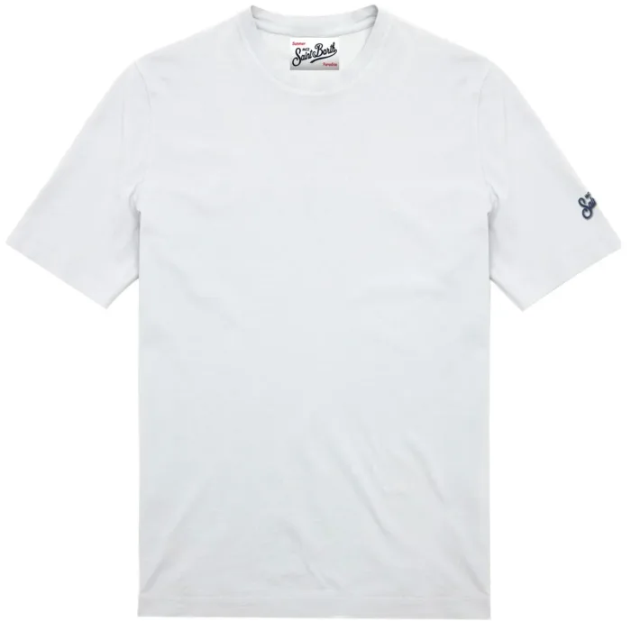 T-shirt in Crepe Cotton Mc2 Saint Barth Bianca art. Orson 01N White, foto 1 di 1