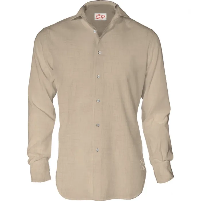Camicia in Lino Mc2 Saint Barth Beige art. Pamplona Linen 11 Beige, foto 1 di 1