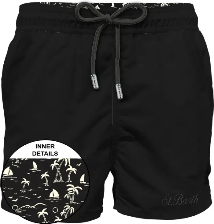 Costume Mc2 Saint Barth Nero art. Patmos Toile 00 Black, foto 1 di 1