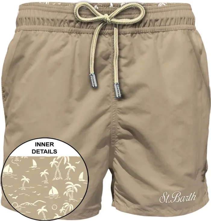 Costume Mc2 Saint Barth Beige art. Patmos Toile 11 Beige, foto 1 di 1