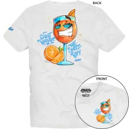 T-shirt Mc2 Saint Barth Bianca art. Portland Cpt Spritz 01N