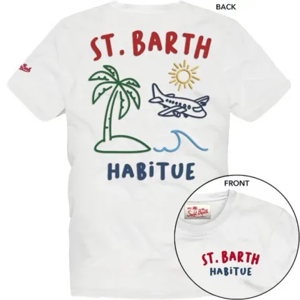 T-shirt Mc2 Saint Barth Bianca art. Portland ST Barth Summer 01N EMB