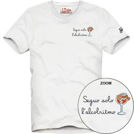 T-shirt Mc2 Saint Barth Bianca art. Portofino Alcoritmo 01N EMB