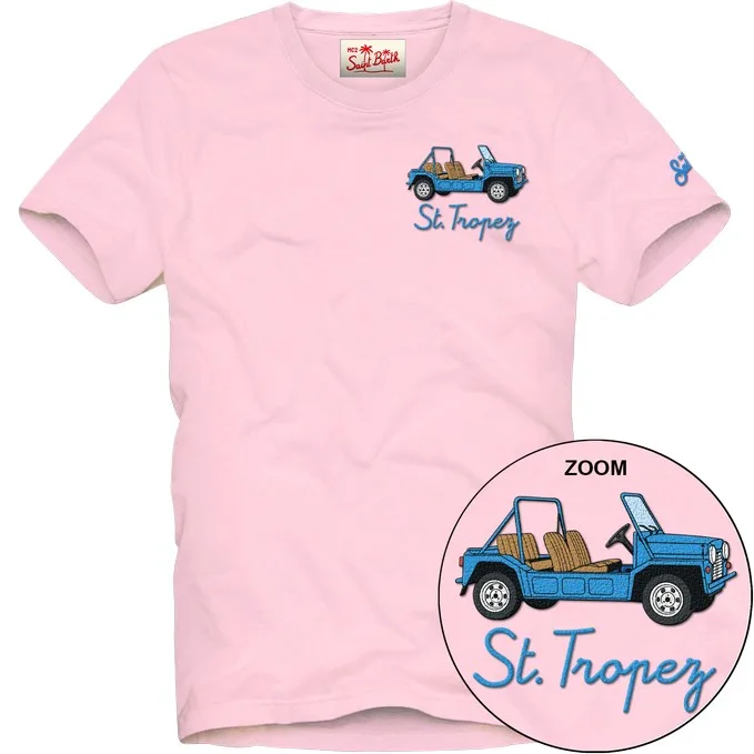 T-shirt Mc2 Saint Barth Rosa art. Portofino Car St Tropez 21 EMB, foto 1 di 1