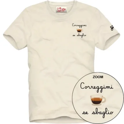 T-shirt Mc2 Saint Barth Bianca art. Portofino Correggimi Sbaglio 10 EMB
