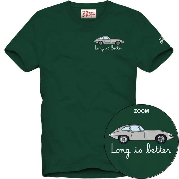 T-shirt Mc2 Saint Barth Verde art. Portofino Long Car 51 EMB, foto 1 di 1