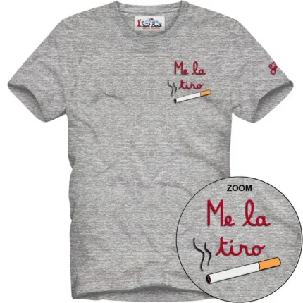 T-shirt Mc2 Saint Barth Grigia art. Portofino Me La Tiro 15ML EMB