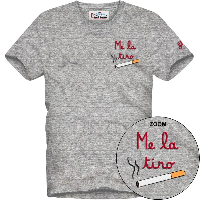 T-shirt Mc2 Saint Barth Grigia art. Portofino Me La Tiro 15ML EMB, foto 1 di 1