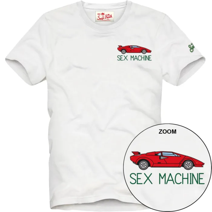 T-shirt Mc2 Saint Barth Bianca art. Portofino Sex Car 01N EMB, foto 1 di 1