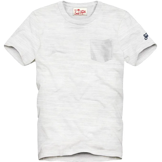 T-shirt con Taschino Mc2 Saint Barth Bianca art. President 01N White, foto 1 di 1