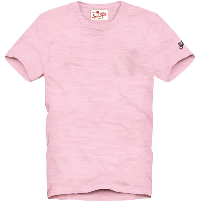 T-shirt con Taschino Mc2 Saint Barth Rosa art. President 21 Pink, foto 1 di 1