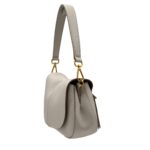 Borsa a Spalla con Tracolla Media Gianni Chiarini In Pelle Beige Avorio art. Helena Round Sabbia - immagine 2