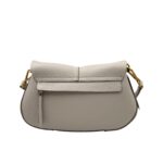 Borsa a Spalla con Tracolla Media Gianni Chiarini In Pelle Beige Avorio art. Helena Round Sabbia - immagine 3