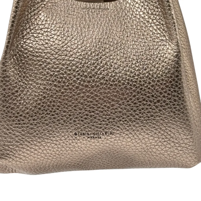 Borsa a Mano Media Gianni Chiarini In Pelle Bronzo art. Dua Mirage Clay, foto 2 di 3