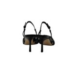 Slingback Ninalilou in Pelle Nera e Dettagli in Pizzo Tacco 9 cm art. 361275V7 - immagine 5