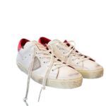 Sneakers Uomo Philippe Model Paris Prsx in Pelle Bianca Spoiler Rosso cod. PRLU FG03 - immagine 2