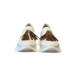 Mocassino Lorenzo Mari in Nappa Bianca con Dettagli Cuoio H 4 cm art. Amber 9 - immagine 3