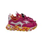 Sneakers Flower Mountain For Naturino Kids in Pelle e Mesh Fuchsia art. Yamano 3 Junior 1L16 Fuchsia