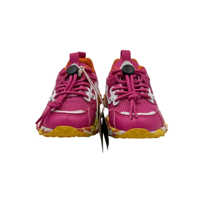 Sneakers Flower Mountain For Naturino Kids in Pelle e Mesh Fuchsia art. Yamano 3 Junior 1L16 Fuchsia, foto 3 di 5