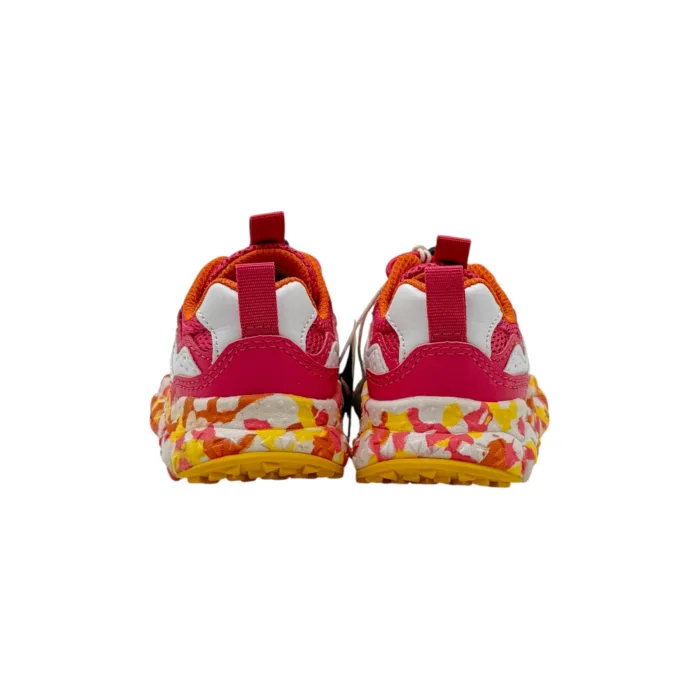 Sneakers Flower Mountain For Naturino Kids in Pelle e Mesh Fuchsia art. Yamano 3 Junior 1L16 Fuchsia, foto 5 di 5