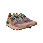 Sneakers Flower Mountain Donna in Camoscio Rosa e Mesh Glicine art. Yamano 3 Woman 3M77 PINK LILAC YELLOW - immagine 2