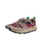 Sneakers Flower Mountain Donna in Camoscio Rosa e Nylon Maculato Rosa art. Yamano 3 Woman 1M13 PINK - immagine 4