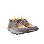 Sneakers Flower Mountain Donna in Camoscio Animalier Glicine e Nylon Beige art. Yamano 3 Woman 1M33 Lilac Salmon - immagine 2