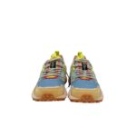 Sneakers Flower Mountain Donna in Camoscio Giallo e Mesh Celeste art. Yamano 3 Woman 1G07 Yellow Azure - immagine 3