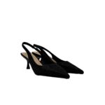 Slingback Twentyfourhaitch in Raso Nera e Strass Taccco 7 cm art. Phuket Nero - immagine 2
