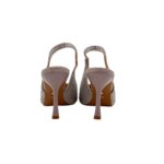 Slingback Twentyfourhaitch in Raso Cipria e Strass Tacco 9 cm art. Eindhoven Cipria - immagine 5