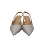 Slingback Twentyfourhaitch in Raso Cipria e Strass Tacco 7 cm art. Phuket Cipria Crystal - immagine 3