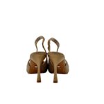 Slingback Twentyfourhaitch in Raso Oro e Strass Tacco 9 cm art. Eindhoven Oro - immagine 5