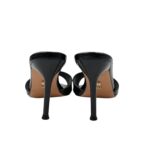 Sabot Twentyfourhaitch in Pelle Effetto Coccodrillo 10 cm art. Brandinchi Nero - immagine 5